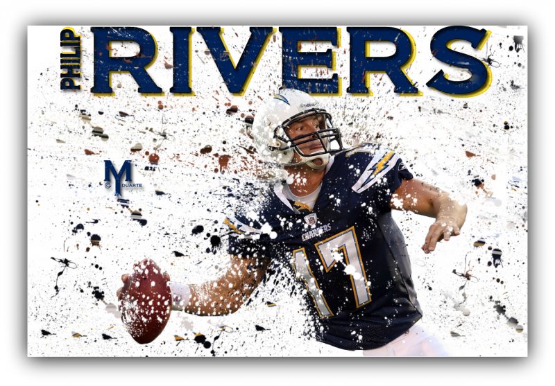 1-Philip Rivers Splatter